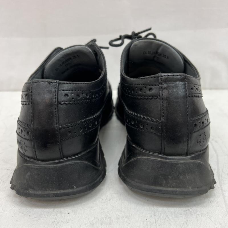デサント DESCENTE シューズ シューズ ウイングチップ レザー スニーカー DL10JX20BK 25.5cm 黒 / ブラック / black メンズ USED 古着 中古 50153054