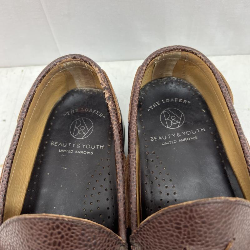 ビューティアンドユース BEAUTY&YOUTH シューズ シューズ レザー タッセル ローファー 革靴 US：8 茶 / ブラウン / brown メンズ USED 古着 中古 50153059