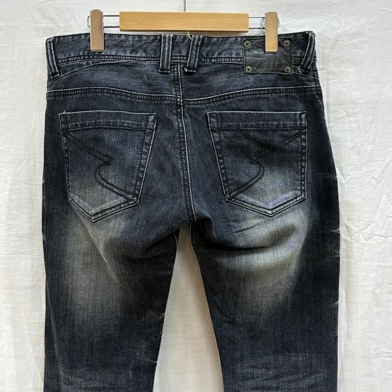 セマンティックデザイン semantic design パンツ デニム、ジーンズ フレア ブーツカット クラッシュ ダメージ グランジ デニムパンツ Y2K L ダメージ加工 メンズ USED 古着 中古 50153060