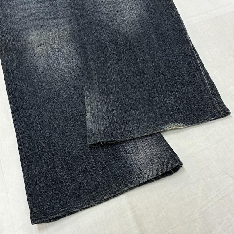 セマンティックデザイン semantic design パンツ デニム、ジーンズ フレア ブーツカット クラッシュ ダメージ グランジ デニムパンツ Y2K L ダメージ加工 メンズ USED 古着 中古 50153060