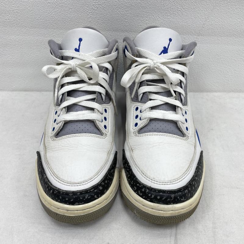 ナイキ NIKE シューズ シューズ AIR JORDAN 3 エアジョーダン ハイカット スニーカー RETRO RACER BLUE CT8532-145 レトロ レーサー 27.0cm 27.0cm ロゴ、文字 白 / ホワイト / white X 青 / ブルー / blue X 黒 / ブラック / black メンズ USED 古着 中古 50153069