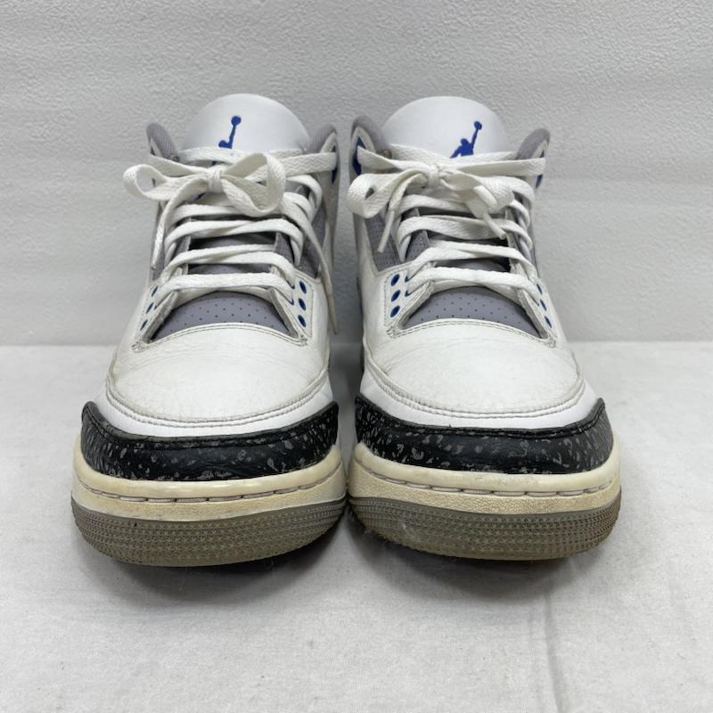 ナイキ NIKE シューズ シューズ AIR JORDAN 3 エアジョーダン ハイカット スニーカー RETRO RACER BLUE CT8532-145 レトロ レーサー 27.0cm 27.0cm ロゴ、文字 白 / ホワイト / white X 青 / ブルー / blue X 黒 / ブラック / black メンズ USED 古着 中古 50153069