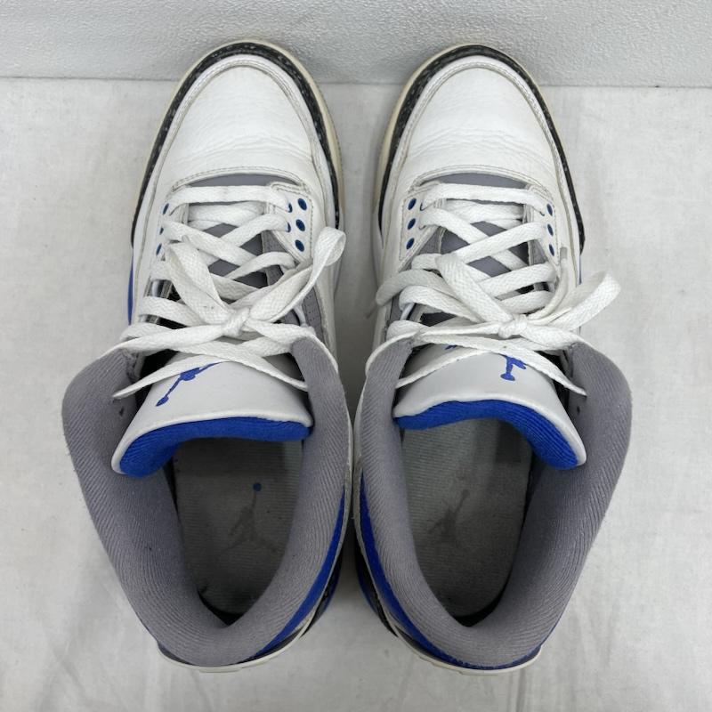 ナイキ NIKE シューズ シューズ AIR JORDAN 3 エアジョーダン ハイカット スニーカー RETRO RACER BLUE CT8532-145 レトロ レーサー 27.0cm 27.0cm ロゴ、文字 白 / ホワイト / white X 青 / ブルー / blue X 黒 / ブラック / black メンズ USED 古着 中古 50153069