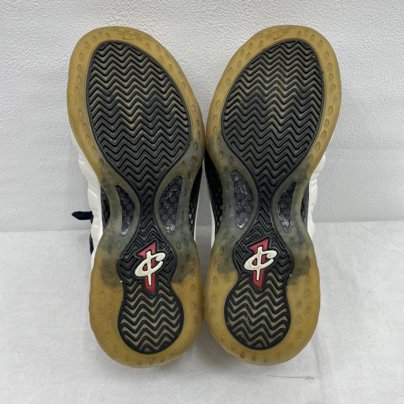 ナイキ NIKE シューズ シューズ AIR FOAMPOSITE ONE PRM OLYMPIC スニーカー 575420-400 フォームポジット ワン プレミアム 27.5cm 27.5cm ワンポイント X 無地 白 / ホワイト / white X 紺 / ネイビー / navy X 赤 / レッド / red メンズ USED 古着 中古 50153070