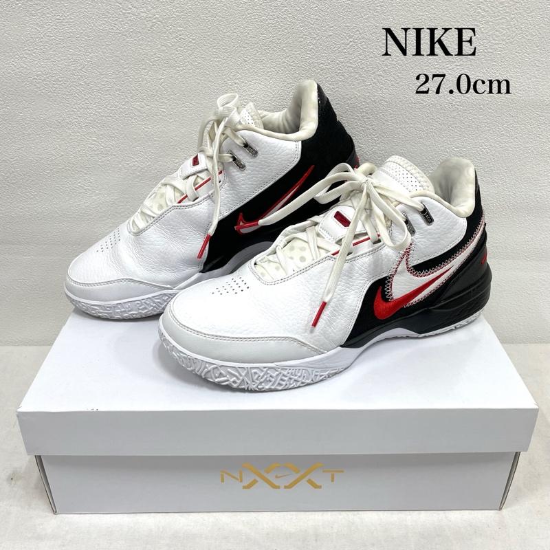 ナイキ NIKE シューズ シューズ LEBRON NXXT Gen AMPD EP レブロン バッシュ バスケット スニーカー FJ1567-100 27.0cm 27.0cm 無地 白 / ホワイト / white X 黒 / ブラック / black X 赤 / レッド / red メンズ USED 古着 中古 50153073
