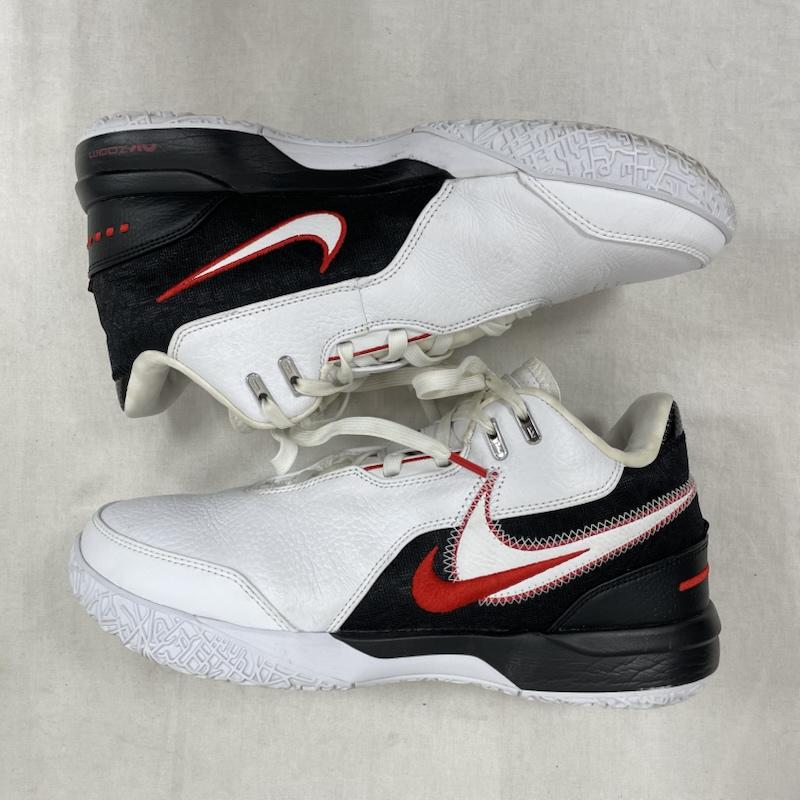 ナイキ NIKE シューズ シューズ LEBRON NXXT Gen AMPD EP レブロン バッシュ バスケット スニーカー FJ1567-100 27.0cm 27.0cm 無地 白 / ホワイト / white X 黒 / ブラック / black X 赤 / レッド / red メンズ USED 古着 中古 50153073
