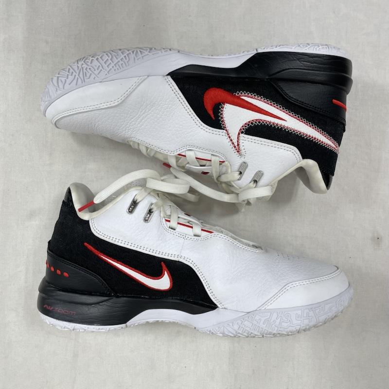 ナイキ NIKE シューズ シューズ LEBRON NXXT Gen AMPD EP レブロン バッシュ バスケット スニーカー FJ1567-100 27.0cm 27.0cm 無地 白 / ホワイト / white X 黒 / ブラック / black X 赤 / レッド / red メンズ USED 古着 中古 50153073