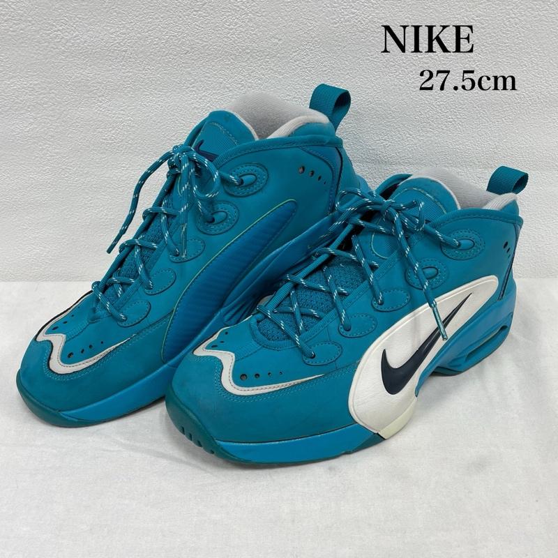 ナイキ NIKE シューズ シューズ AIRWAYUP エアウェイアップ スニーカー バスケット バッシュ 579945-300 27.5cm 27.5cm 無地 水色 / ライトブルー / X 白 / ホワイト / white X 紺 / ネイビー / navy メンズ USED 古着 中古 50153074