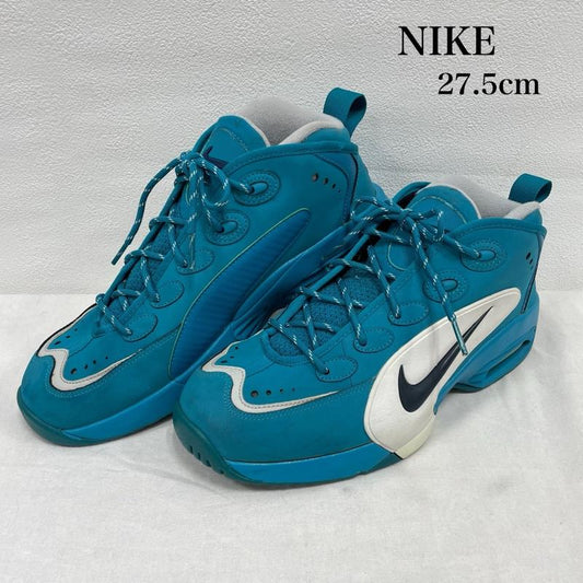 ナイキ NIKE シューズ シューズ AIRWAYUP エアウェイアップ スニーカー バスケット バッシュ 579945-300 27.5cm 27.5cm 無地 水色 / ライトブルー / X 白 / ホワイト / white X 紺 / ネイビー / navy メンズ USED 古着 中古 50153074