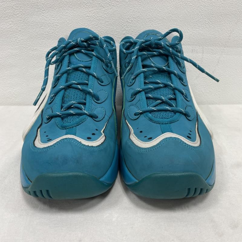 ナイキ NIKE シューズ シューズ AIRWAYUP エアウェイアップ スニーカー バスケット バッシュ 579945-300 27.5cm 27.5cm 無地 水色 / ライトブルー / X 白 / ホワイト / white X 紺 / ネイビー / navy メンズ USED 古着 中古 50153074