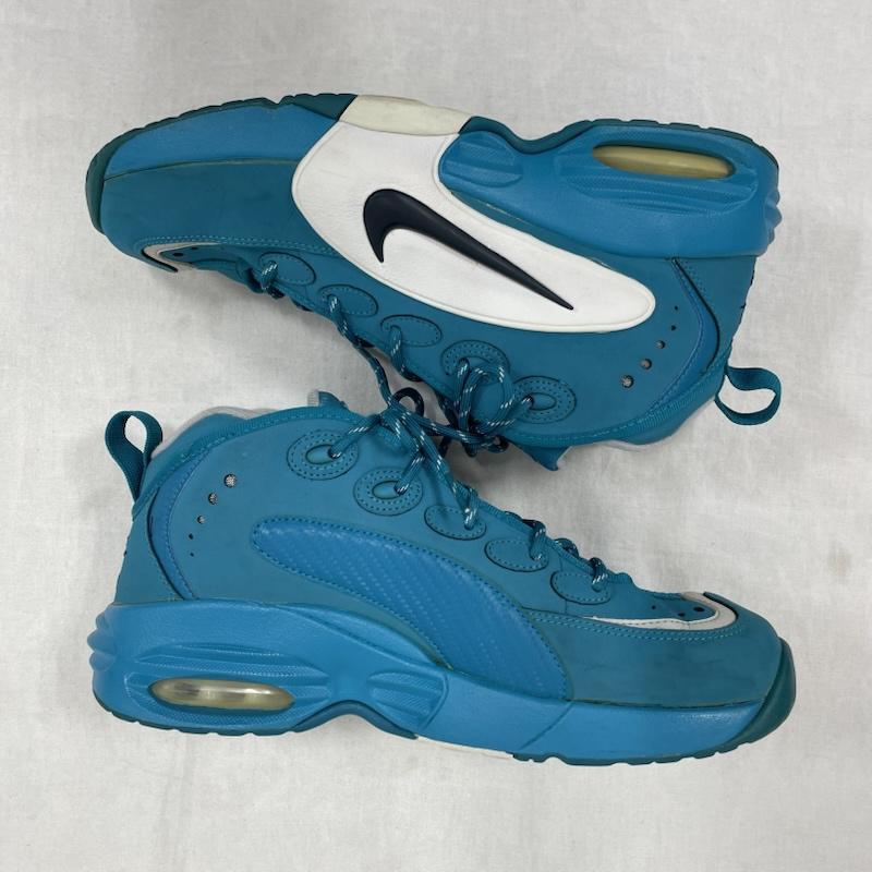ナイキ NIKE シューズ シューズ AIRWAYUP エアウェイアップ スニーカー バスケット バッシュ 579945-300 27.5cm 27.5cm 無地 水色 / ライトブルー / X 白 / ホワイト / white X 紺 / ネイビー / navy メンズ USED 古着 中古 50153074