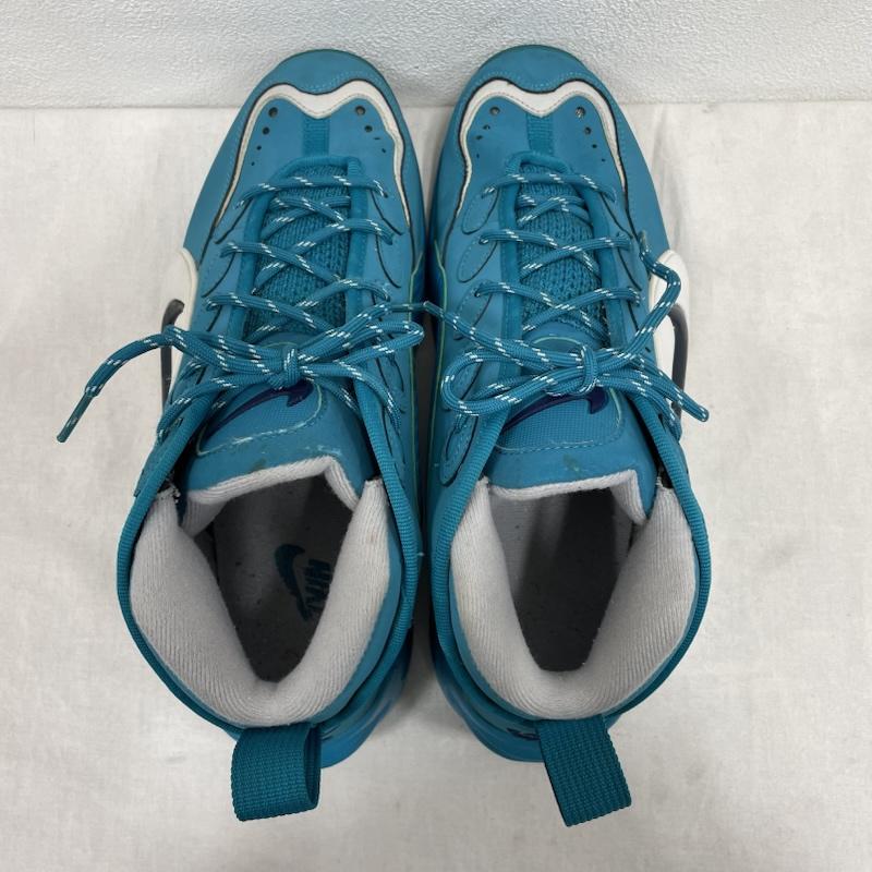 ナイキ NIKE シューズ シューズ AIRWAYUP エアウェイアップ スニーカー バスケット バッシュ 579945-300 27.5cm 27.5cm 無地 水色 / ライトブルー / X 白 / ホワイト / white X 紺 / ネイビー / navy メンズ USED 古着 中古 50153074