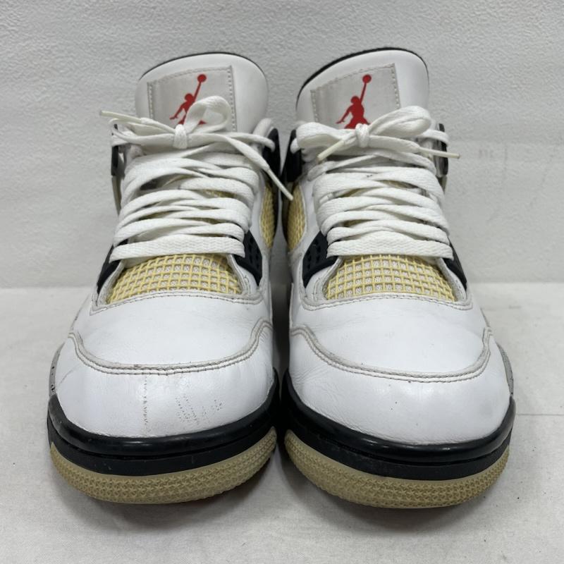 ナイキ NIKE シューズ シューズ AIR JORDAN 4 RETRO OG WHITE CEMENT エアジョーダン レトロ ホワイトセメント スニーカー 840606-192 27cm 27.0cm 無地 白 / ホワイト / white X 灰 / グレー / gray X 黄 / イエロー / yellow メンズ USED 古着 中古 50153076