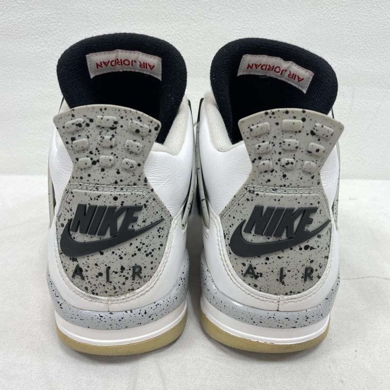 ナイキ NIKE シューズ シューズ AIR JORDAN 4 RETRO OG WHITE CEMENT エアジョーダン レトロ ホワイトセメント スニーカー 840606-192 27cm 27.0cm 無地 白 / ホワイト / white X 灰 / グレー / gray X 黄 / イエロー / yellow メンズ USED 古着 中古 50153076