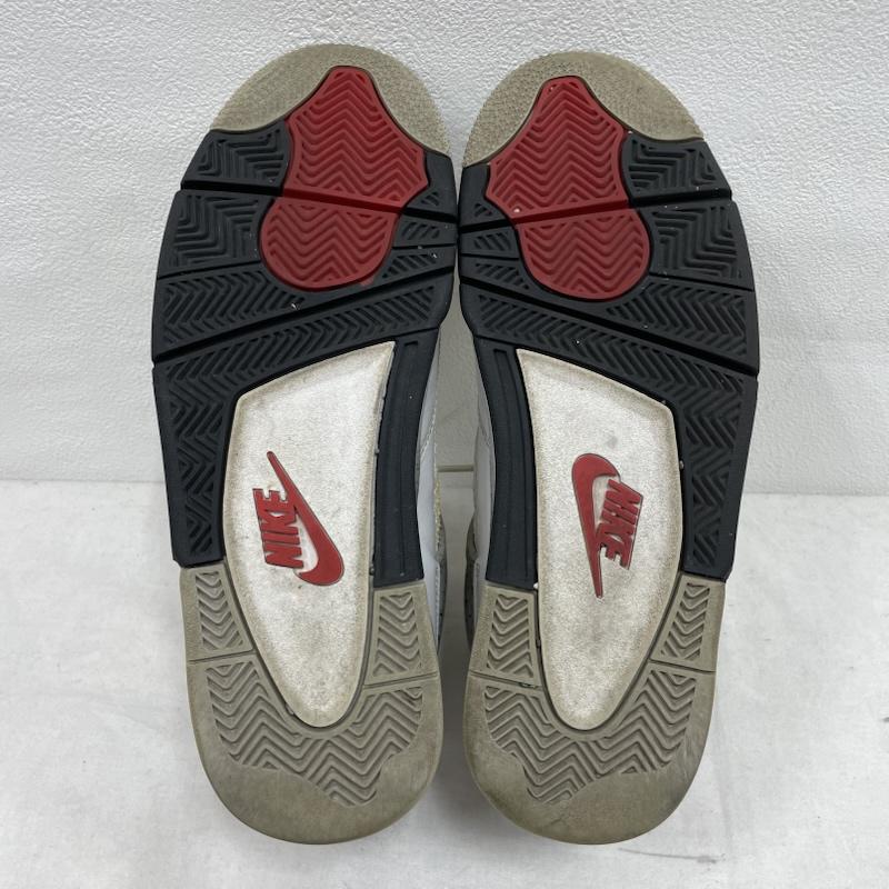 ナイキ NIKE シューズ シューズ AIR JORDAN 4 RETRO OG WHITE CEMENT エアジョーダン レトロ ホワイトセメント スニーカー 840606-192 27cm 27.0cm 無地 白 / ホワイト / white X 灰 / グレー / gray X 黄 / イエロー / yellow メンズ USED 古着 中古 50153076