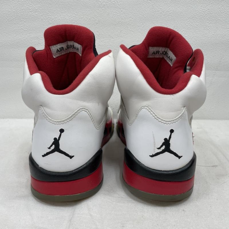 ナイキ NIKE シューズ シューズ AIR JORDAN 5 RETRO ファイアレッド ハイカット スニーカー 29cm136027-120 27.5cm 27.5cm 無地 白 / ホワイト / white X 紺 / ネイビー / navy X 赤 / レッド / red X 金 / ゴールド / gold color メンズ USED 古着 中古 50153079
