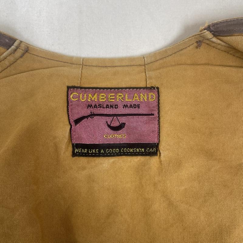古着 USED トップス トップス CUMBERLAND 50s ヴィンテージ ハンティング ジップ ベスト CROWN 片爪 ジップ マスタード / マスタード / メンズ USED 古着 中古 50153130