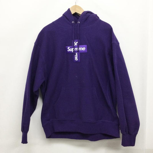 シュプリーム Supreme パーカー 長袖 シュプリーム Supreme Cross Box Logo Hooded Sweatshirt クロスボックスロゴフーデッドスウェット L ロゴ、文字 紫 / パープル / purple メンズ USED 古着 中古 50153155