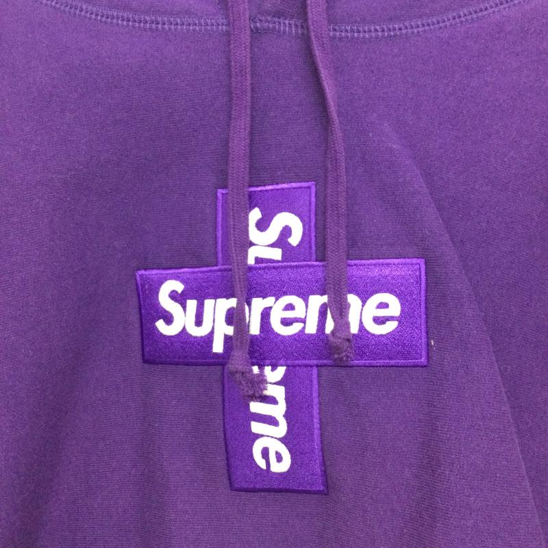 シュプリーム Supreme パーカー 長袖 シュプリーム Supreme Cross Box Logo Hooded Sweatshirt クロスボックスロゴフーデッドスウェット L ロゴ、文字 紫 / パープル / purple メンズ USED 古着 中古 50153155