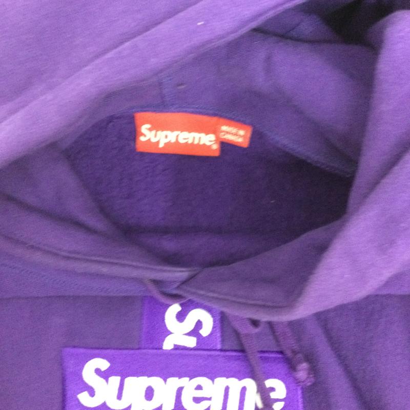 シュプリーム Supreme パーカー 長袖 シュプリーム Supreme Cross Box Logo Hooded Sweatshirt クロスボックスロゴフーデッドスウェット L ロゴ、文字 紫 / パープル / purple メンズ USED 古着 中古 50153155