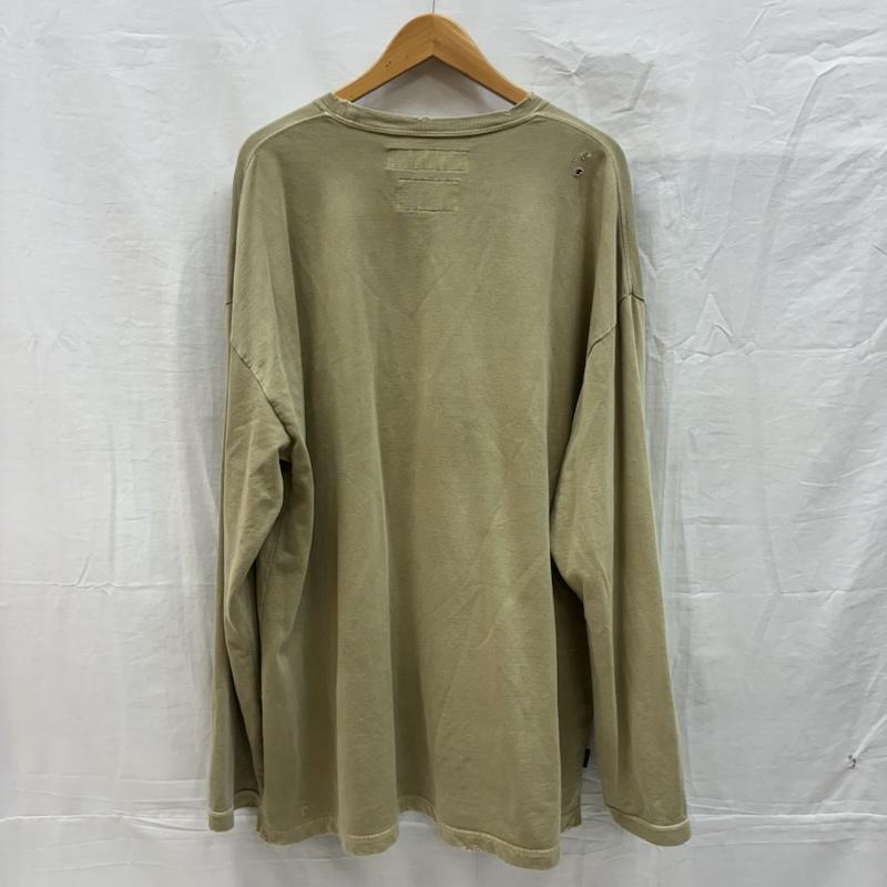 ネイバーフッド NEIGHBORHOOD Tシャツ 長袖 19AW 192FPNH-CSM02S SAVAGE.SQD/C-CREW.LS ダメージ ヴィンテージ加工 ロンT XL ロゴ、文字 X 刺繍 X ダメージ加工 メンズ USED 古着 中古 50153167