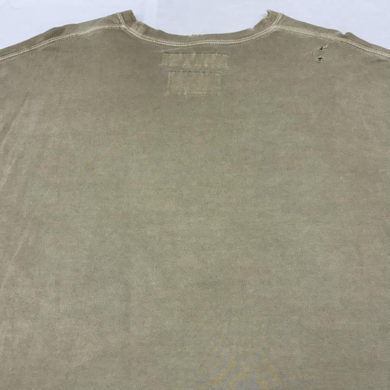 ネイバーフッド NEIGHBORHOOD Tシャツ 長袖 19AW 192FPNH-CSM02S SAVAGE.SQD/C-CREW.LS ダメージ ヴィンテージ加工 ロンT XL ロゴ、文字 X 刺繍 X ダメージ加工 メンズ USED 古着 中古 50153167