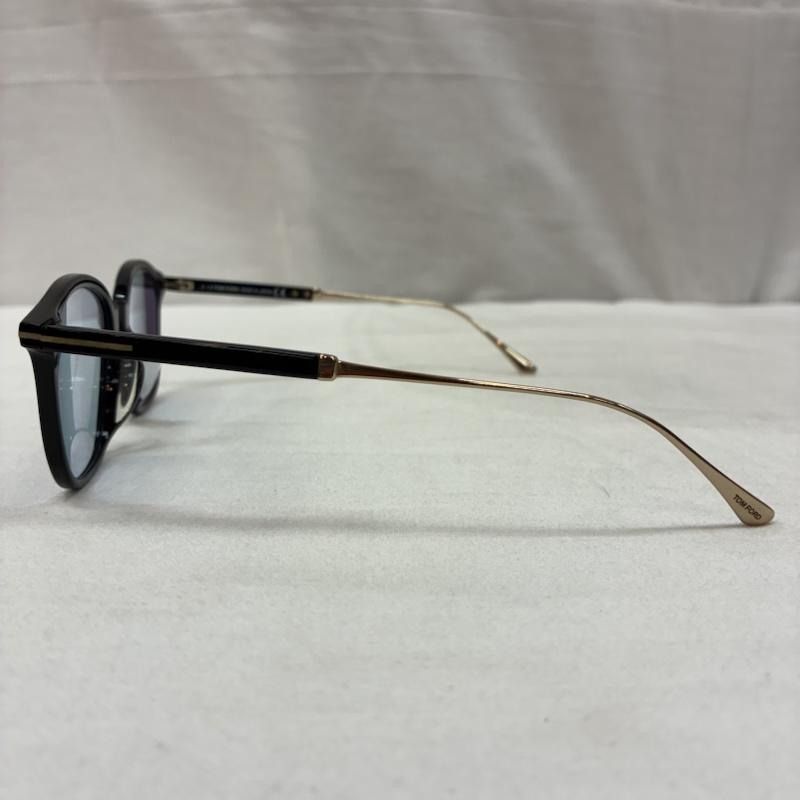 トム フォード TOM FORD めがね・サングラス サングラス TF5484-F 001 52-20 145 アジアンフィット ボストン ウェリントン サングラス 度入りレンズ - 黒 / ブラック / black X 金 / ゴールド / gold color メンズ USED 古着 中古 50153182