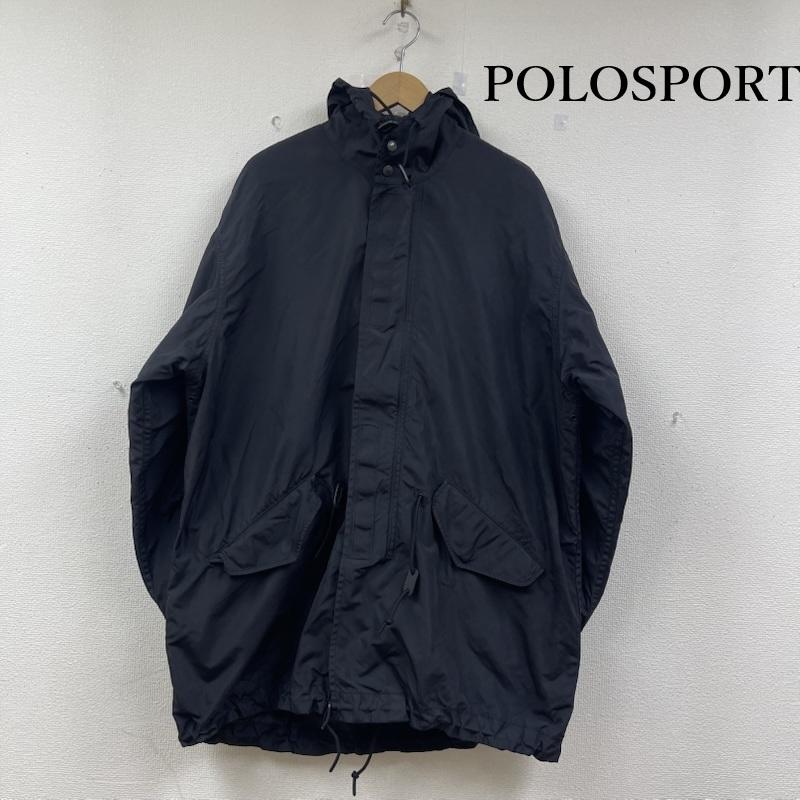 ポロスポーツラルフローレン POLOSPORT ジャケット、上着 ジャンパー、ブルゾン 90s ナイロン モッズ コート ジップアップ ライナー付き L 黒 / ブラック / black メンズ USED 古着 中古 50153192