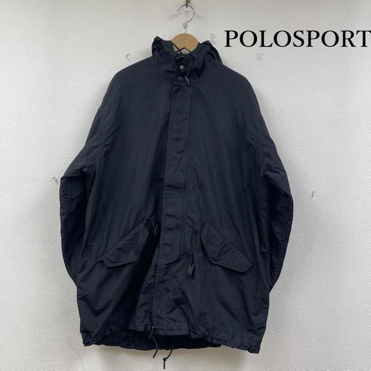 ポロスポーツラルフローレン POLOSPORT ジャケット、上着 ジャンパー、ブルゾン 90s ナイロン モッズ コート ジップアップ ライナー付き L 黒 / ブラック / black メンズ USED 古着 中古 50153192