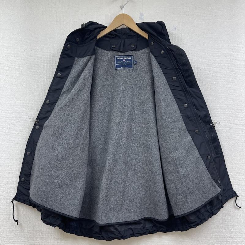 ポロスポーツラルフローレン POLOSPORT ジャケット、上着 ジャンパー、ブルゾン 90s ナイロン モッズ コート ジップアップ ライナー付き L 黒 / ブラック / black メンズ USED 古着 中古 50153192