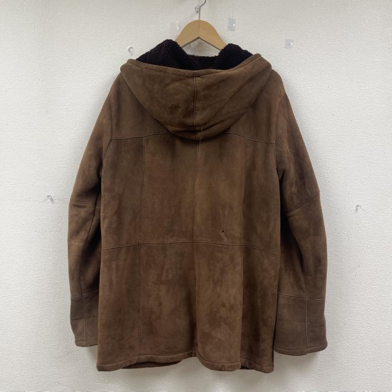 古着 USED ジャケット、上着 ジャンパー、ブルゾン COMME CA DU MODE レザー 裏ボア フード ムートン コート M 茶 / ブラウン / brown メンズ USED 古着 中古 50153199