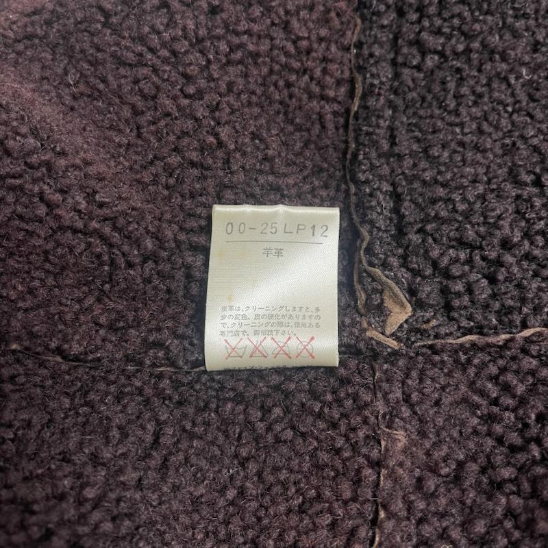 古着 USED ジャケット、上着 ジャンパー、ブルゾン COMME CA DU MODE レザー 裏ボア フード ムートン コート M 茶 / ブラウン / brown メンズ USED 古着 中古 50153199