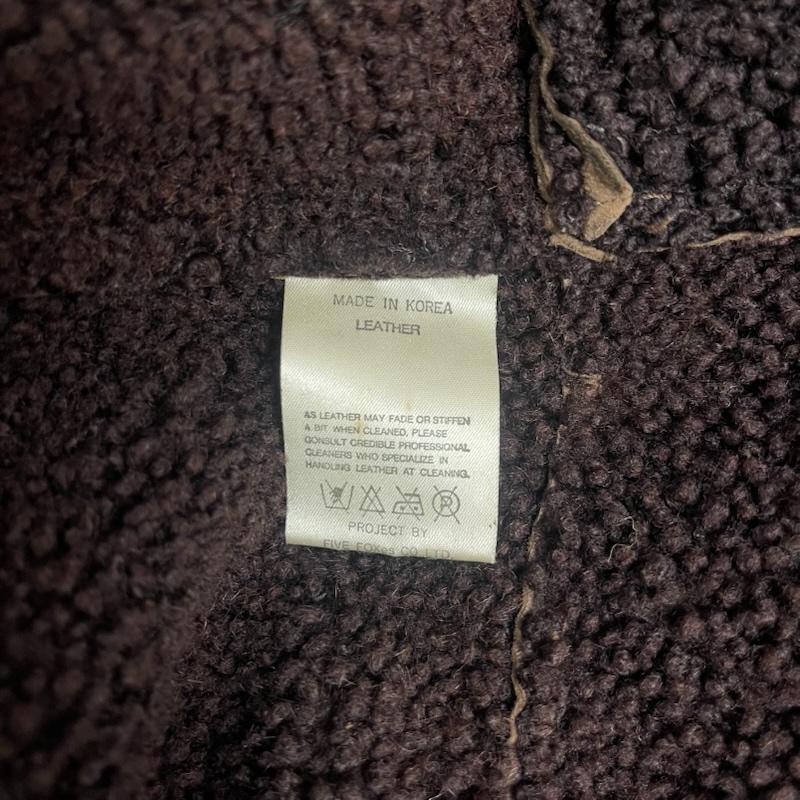 古着 USED ジャケット、上着 ジャンパー、ブルゾン COMME CA DU MODE レザー 裏ボア フード ムートン コート M 茶 / ブラウン / brown メンズ USED 古着 中古 50153199