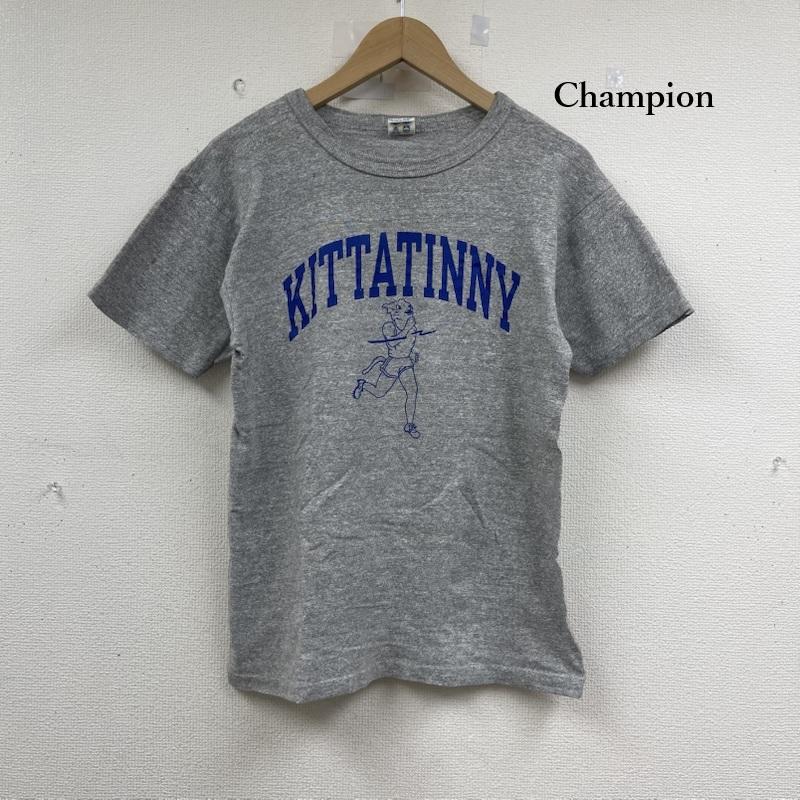 チャンピオン Champion トップス トップス 80s usa製トリコ タグ 霜降り 染込み 両面 プリント Tシャツ M 灰 / グレー / gray メンズ USED 古着 中古 50153202
