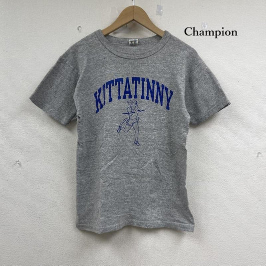 チャンピオン Champion トップス トップス 80s usa製トリコ タグ 霜降り 染込み 両面 プリント Tシャツ M 灰 / グレー / gray メンズ USED 古着 中古 50153202