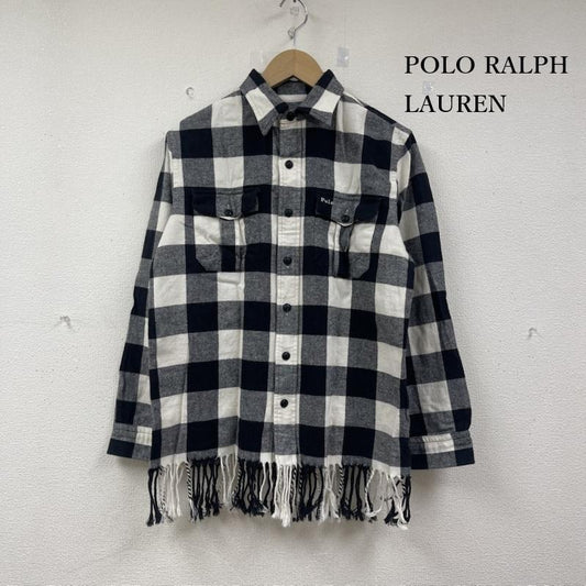ポロラルフローレン POLO RALPH LAUREN トップス トップス ブロック バッファロー チェック フリンジ シャツ S 黒 / ブラック / black メンズ USED 古着 中古 50153203