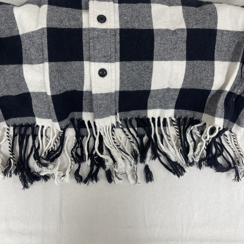 ポロラルフローレン POLO RALPH LAUREN トップス トップス ブロック バッファロー チェック フリンジ シャツ S 黒 / ブラック / black メンズ USED 古着 中古 50153203