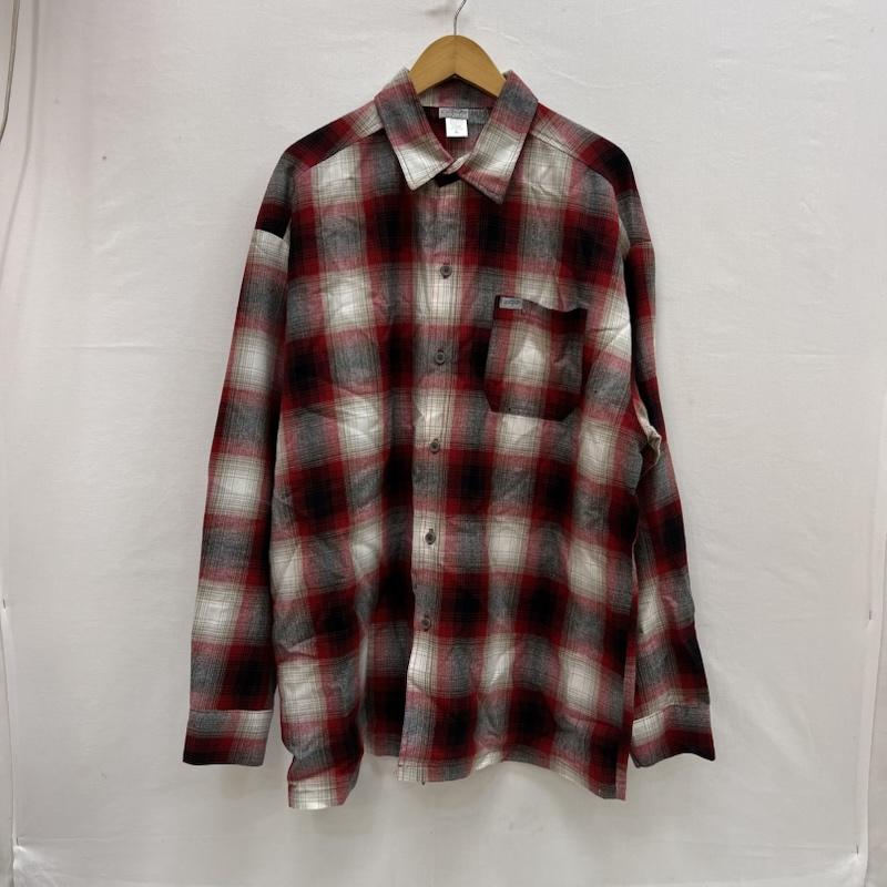 古着 USED トップス トップス CalTop キャルトップ オンブレチェック 長袖 シャツ USA製 XL 赤 / レッド / red メンズ USED 古着 中古 50153214