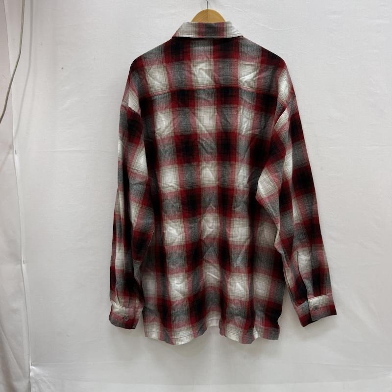 古着 USED トップス トップス CalTop キャルトップ オンブレチェック 長袖 シャツ USA製 XL 赤 / レッド / red メンズ USED 古着 中古 50153214