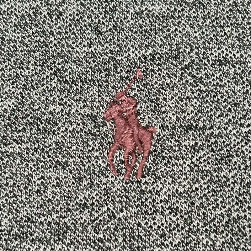ポロラルフローレン POLO RALPH LAUREN ポロシャツ 半袖 90s ワンポイント ロゴ刺繍 半袖ポロシャツ コットン ボリビア製 グレー XXLサイズ XXL ワンポイント 灰 / グレー / gray メンズ USED 古着 中古 50153245