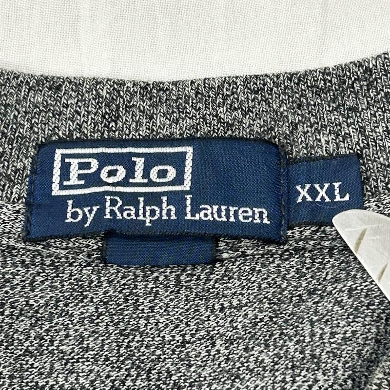 ポロラルフローレン POLO RALPH LAUREN ポロシャツ 半袖 90s ワンポイント ロゴ刺繍 半袖ポロシャツ コットン ボリビア製 グレー XXLサイズ XXL ワンポイント 灰 / グレー / gray メンズ USED 古着 中古 50153245