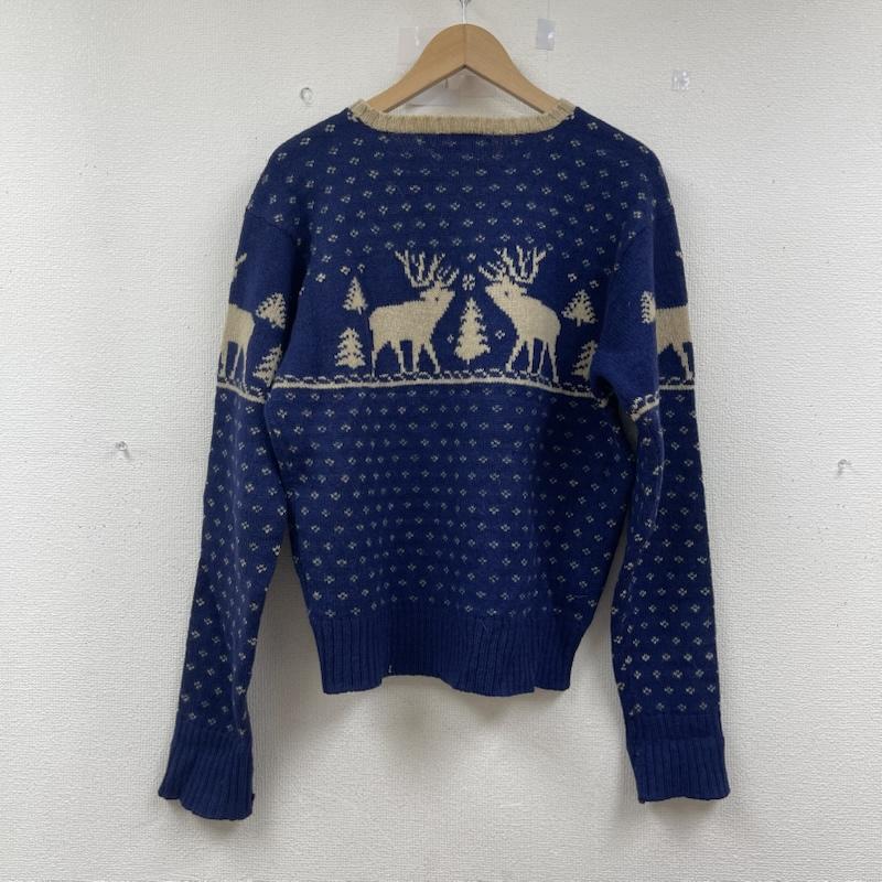 ポロバイラルフローレン Polo by RALPH LAUREN トップス トップス ハンド ニット ノルディック 柄 セーター M 紺 / ネイビー / navy メンズ USED 古着 中古 50153248
