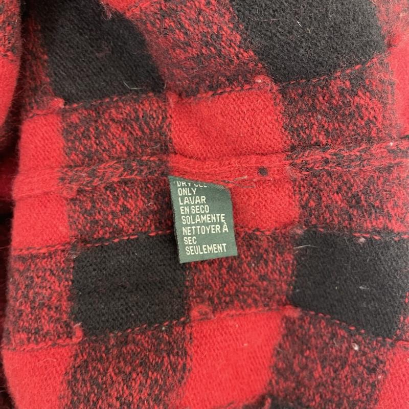 ローレンラルフローレン LAUREN RALPH LAUREN トップス トップス ハーフ ジップ ニット バッファロー チェック 柄 モック ネック S 赤 / レッド / red レディース USED 古着 中古 50153251
