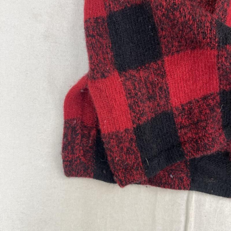 ローレンラルフローレン LAUREN RALPH LAUREN トップス トップス ハーフ ジップ ニット バッファロー チェック 柄 モック ネック S 赤 / レッド / red レディース USED 古着 中古 50153251