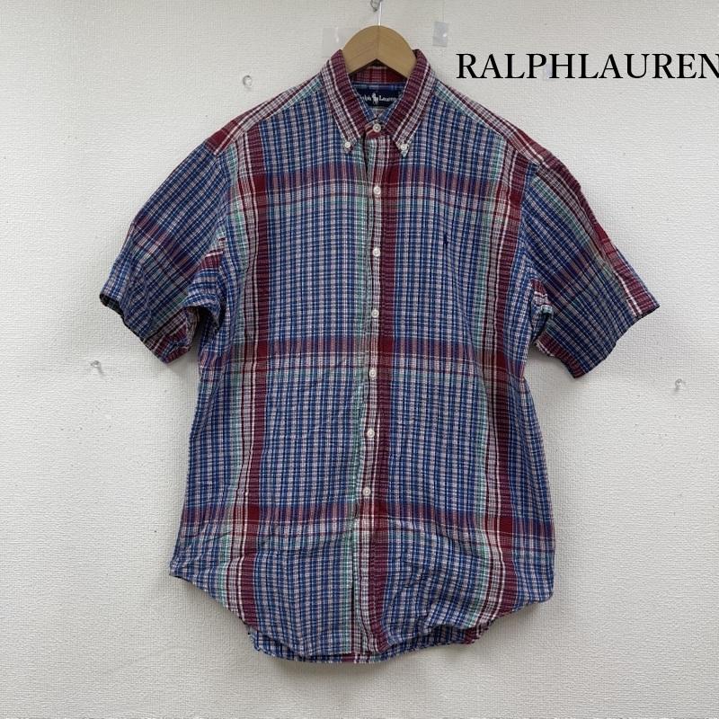 ラルフローレン RALPHLAUREN トップス トップス シアサッカー チェック 柄 半袖 コットン シャツ M マルチカラー / マルチカラー / multicolor メンズ USED 古着 中古 50153254