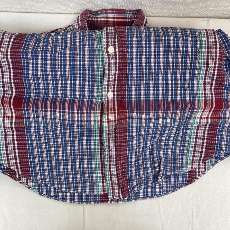 ラルフローレン RALPHLAUREN トップス トップス シアサッカー チェック 柄 半袖 コットン シャツ M マルチカラー / マルチカラー / multicolor メンズ USED 古着 中古 50153254
