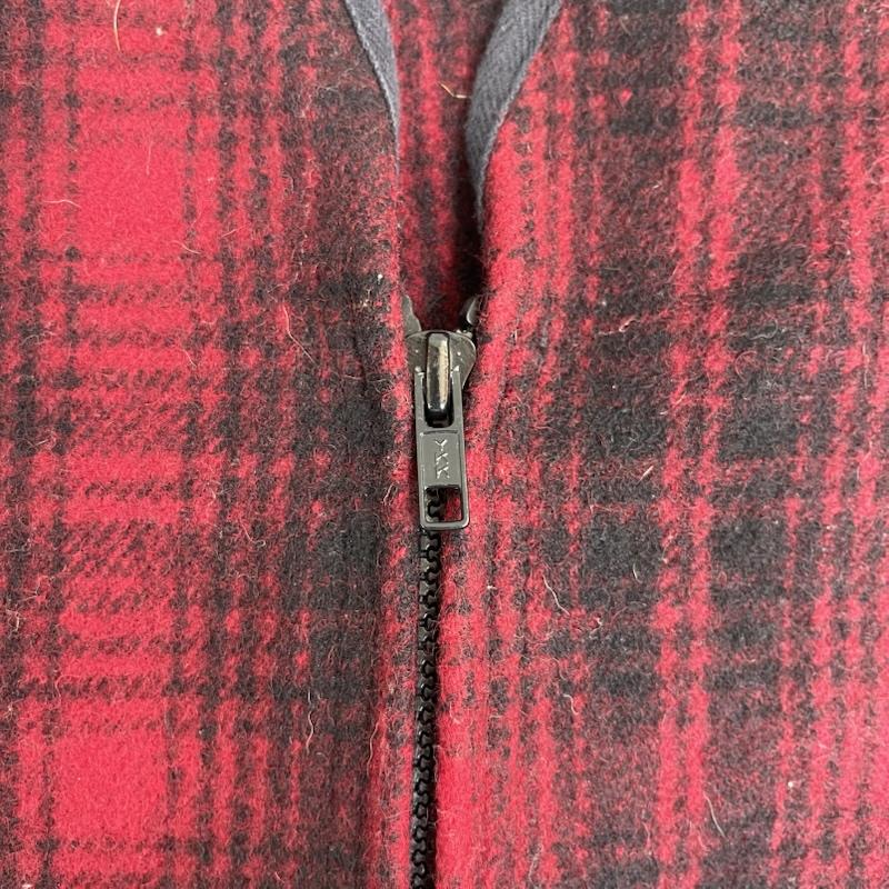 ウールリッチ WOOLRICH トップス トップス USA製 ウール バッファロー チェック ベスト 赤 / レッド / red メンズ USED 古着 中古 50153258