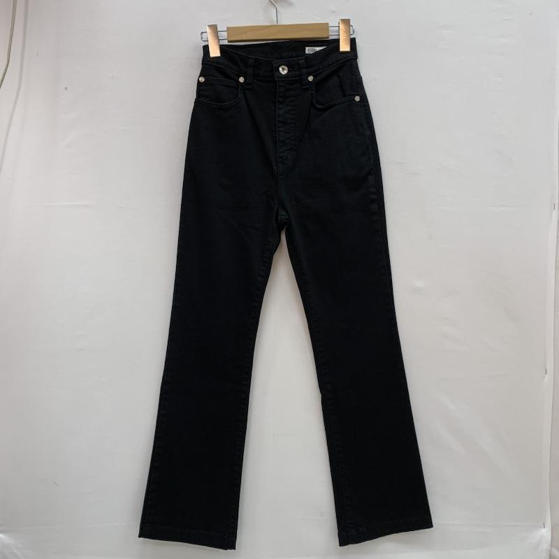 ダブル スタンダード クロージング DOUBLE STANDARD CLOTHING ボトムス ボトムス ストレッチ ブラック デニムパンツ フレア 36 レディース USED 古着 中古 50153265
