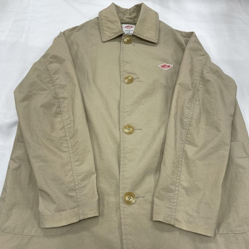 ダントン Danton トップス トップス ステンカラー ロング コート ナイロン 34 無地 X ワンポイント X ロゴ、文字 ベージュ / ベージュ / beige レディース USED 古着 中古 50153270
