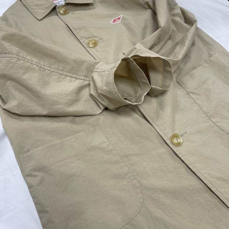 ダントン Danton トップス トップス ステンカラー ロング コート ナイロン 34 無地 X ワンポイント X ロゴ、文字 ベージュ / ベージュ / beige レディース USED 古着 中古 50153270